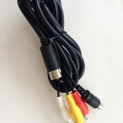 Commodore 64/128/16/+4 8-Pin DIN to S-Video & RCA AV Cable