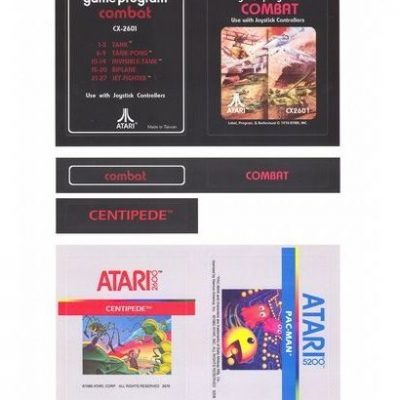 Gloss Blank Labels for Atari 2600/5200/7800 Cartridges