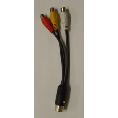 5-Pin DIN to Composite AV Converter Cable
