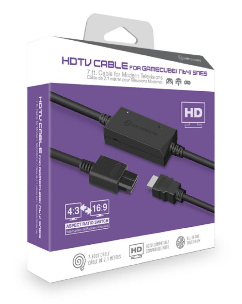 Nintendo SNES / N64 / GameCube HDMI Cable 8Bit Classics