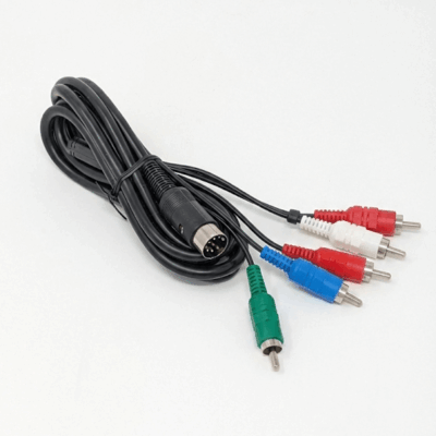 Commodore 64 Ultimate 8-Pin DIN RGB & RCA AV Cable