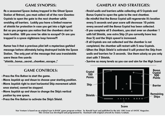 Star Venture for the Atari 2600 - Image 3
