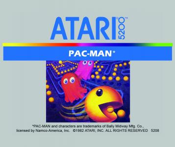 Atari 5200 Silver Label   Pac Man