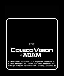 Colecovision Label White w Adam
